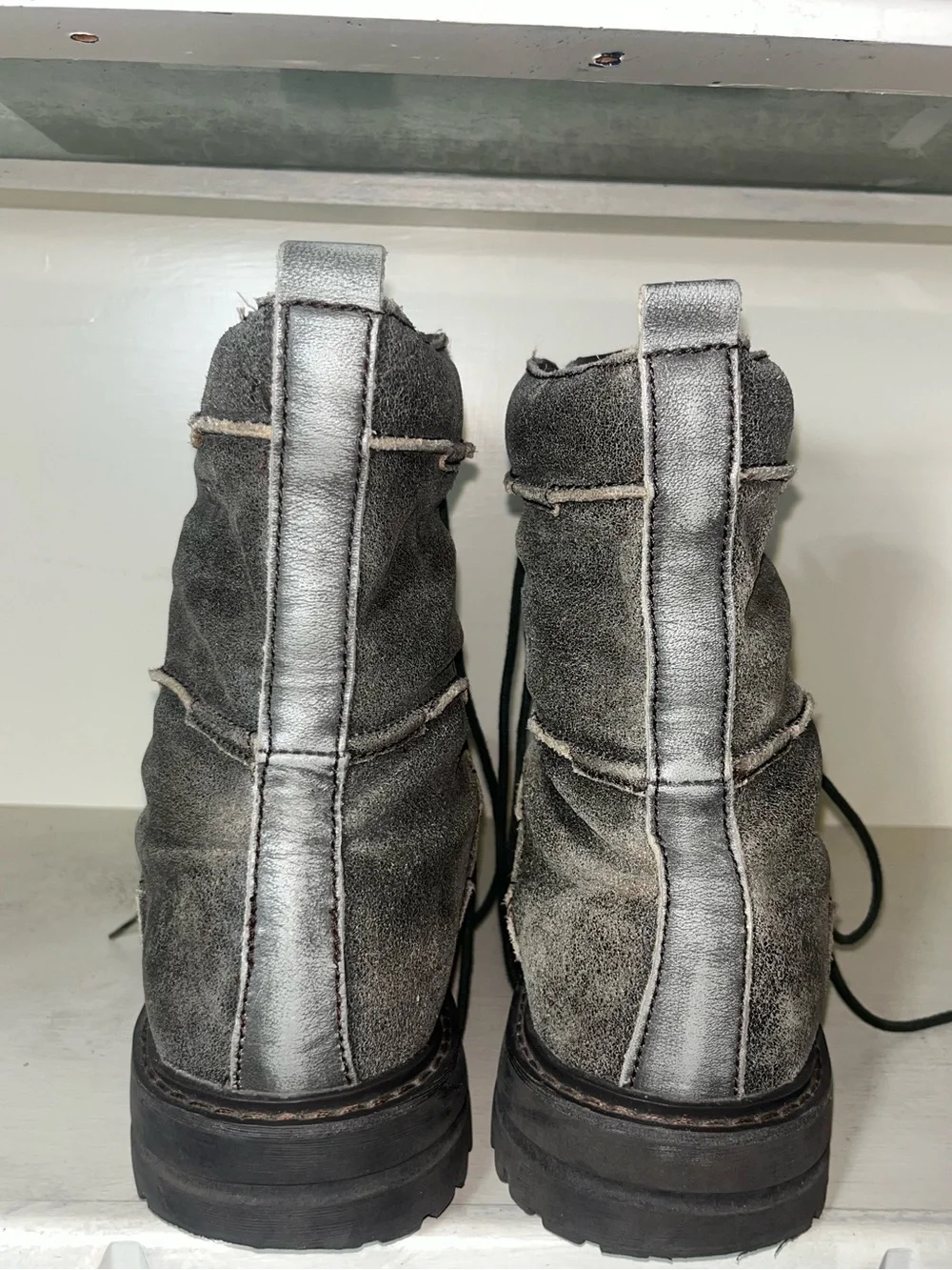 Bed Stu Men’s Leather Distressed Boots Size 13